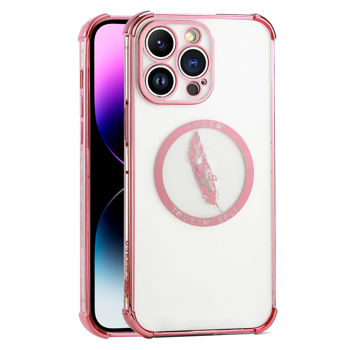 KADEM For iPhone 14 Pro Max Case Four Corners Anti-Drop Electroplated TPU Phone Shell KADEM For iPhone 14 Pro Max Case Four Corners Anti-Drop Electroplated TPU Phone Shell